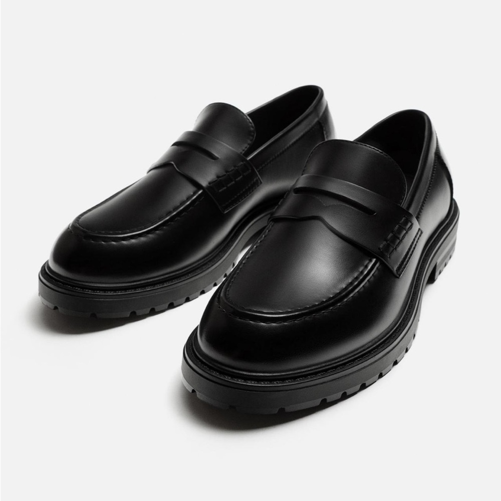 Zara Dress Penny Loafers